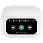 Muvit For Change Auriculares Bluetooth True Wireless M2404 (MCTWS0007) con ANC, ENC, Estuche con Pantalla, Autonomía 6h, Color Blanco